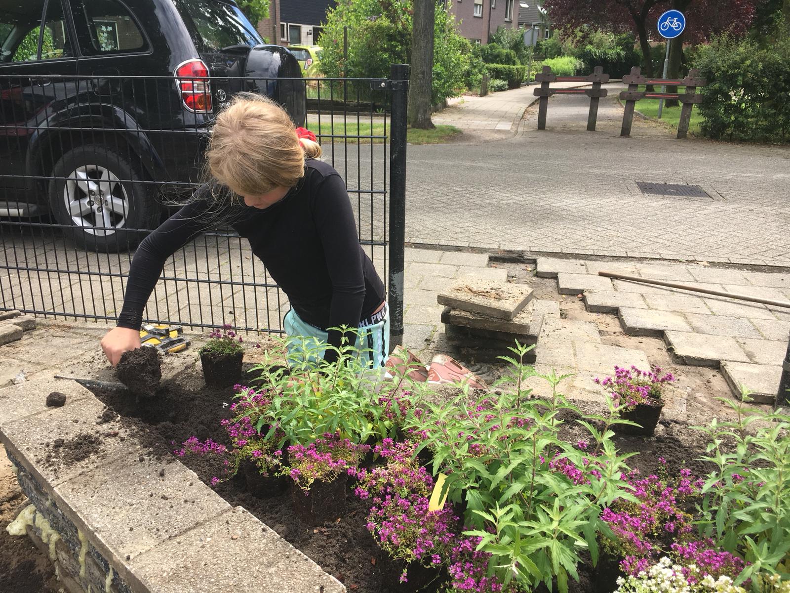 Start “Groen”Schoolplein Basisschool de Sprenge Vaassen