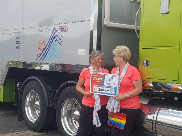 Jenny en Toos wandelen 200 km in 10 dagen voor het KWF