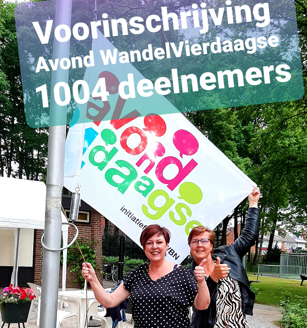 Voorinschrijving –  Avondwandelvierdaagse groot succes!