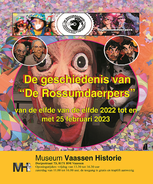 Expositie Museum Vaassen Historie met gewijzigde openingstijden.