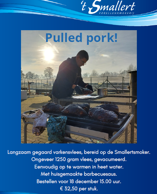 Vis en pulled pork met Kerst!