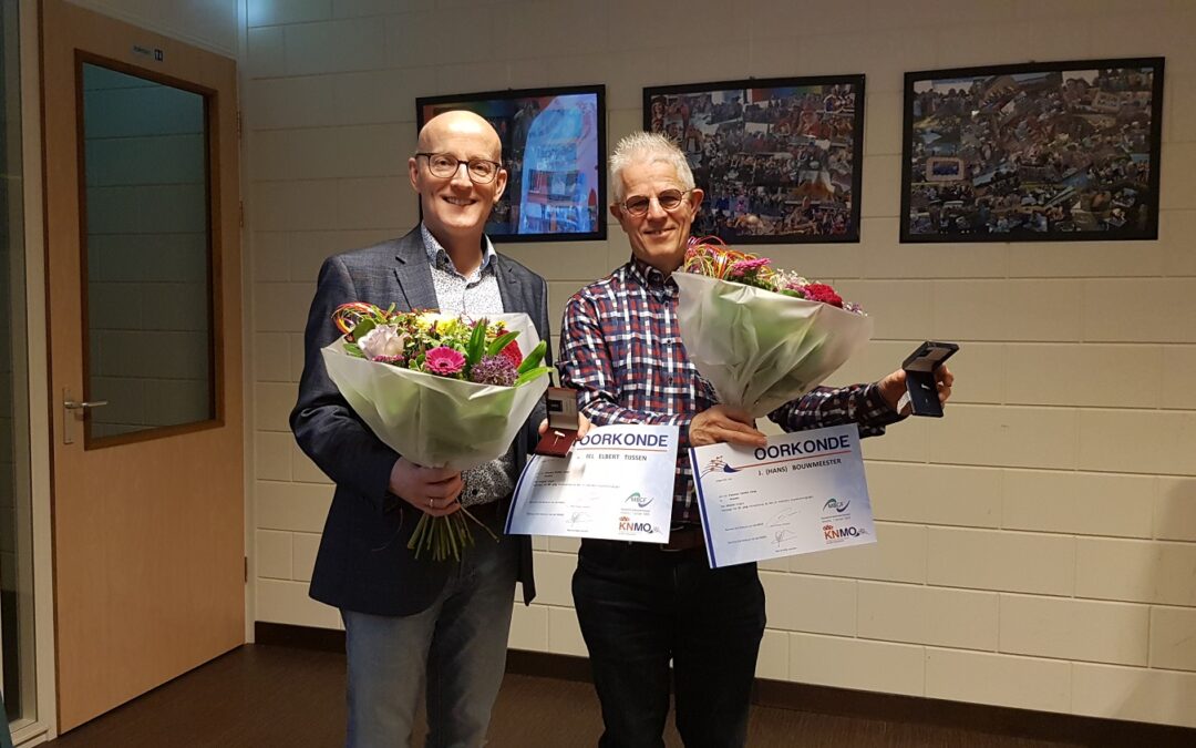 Jubilarissen bij nieuwjaarsreceptie Vaassens Fanfare Corps