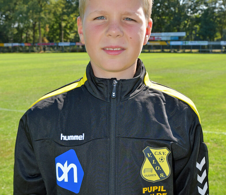 Pupil van de week bij VIOS Vaassen is Ben Jacobs.