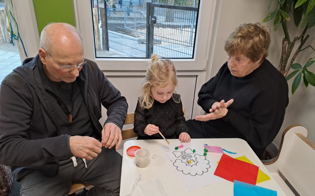 Opa & oma week bij KOM kinderopvang