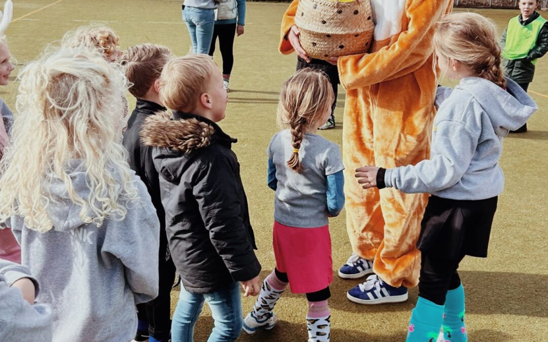 Fun tijdens de trainingen voor de allerkleinsten bij MHC Epe