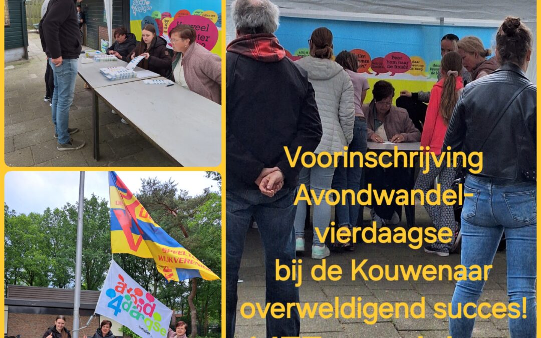 Voorinschrijf Avondwandel4daagse Vaassen 2024