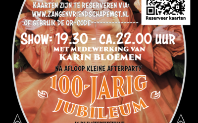 Zangvereniging Zang en Vriendschap viert 100-jarig jubileum met Karin Bloemen in Emst