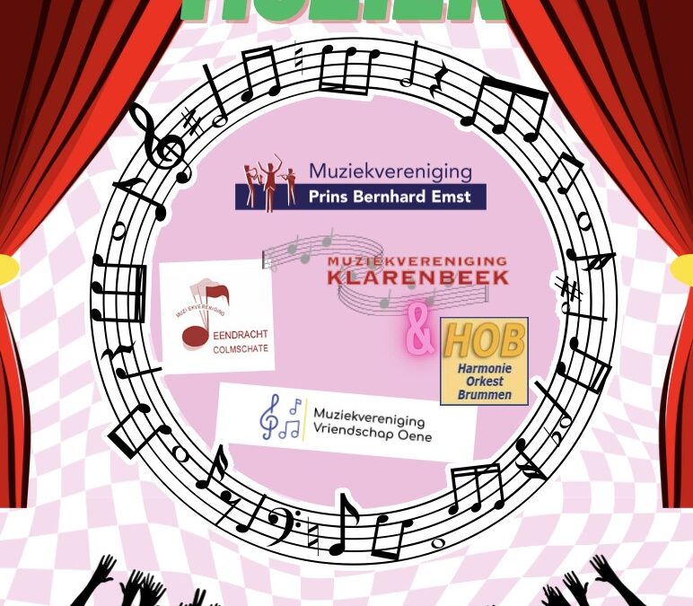 Gezamenlijk jeugdconcert ‘Omringd door muziek‘ in Vaassen op 19 oktober a.s.