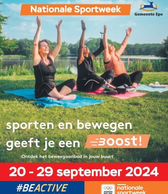 SPORTWEEK GEMEENTE EPE 20 T/M 29 SEPTEMBER