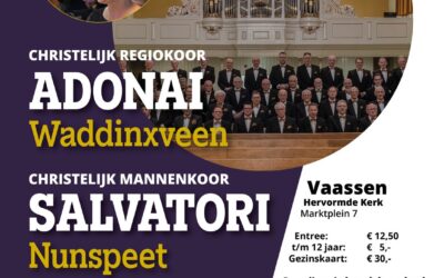 Bijzonder korenconcert in de Hervormde kerk van Vaassen.