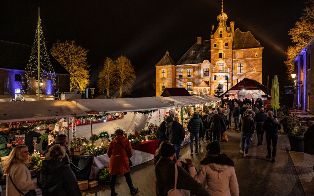 Sfeervolle Kerstmarkt bij kasteel Cannenburch