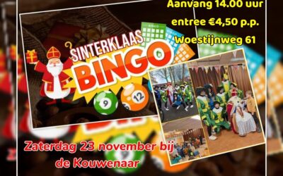 Sinterklaasfamiliebingo bij de Kouwenaar.