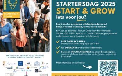 Startende en groeiende ondernemers: kom “Zakelijk Flirten” op de Startersdag Veluwe 2025!